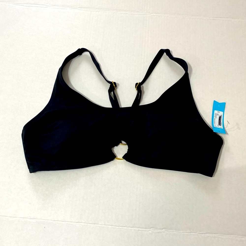 Nwt Ambrielle swimming black  top size Large
